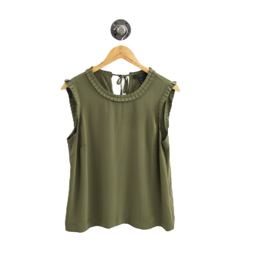 J. Crew Sleevless Tie Back Blouse #194-122
